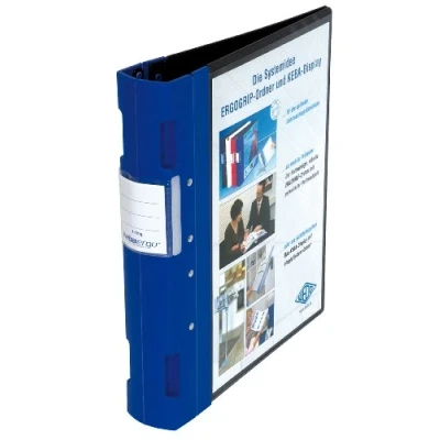 Imagen de Wedo 05818003 Archivador plástico con cierre ergonómico A4 4 anillas 55 mm color azul