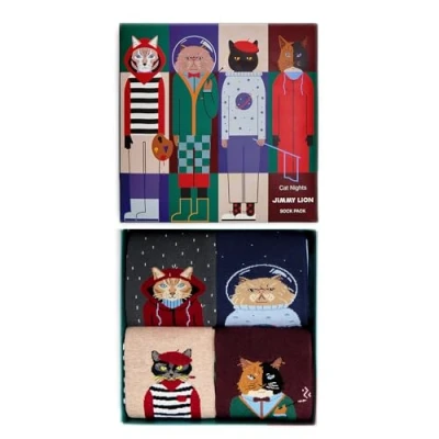 Imagen de Calcetines Jimmy Lion Cat Nights (x4)