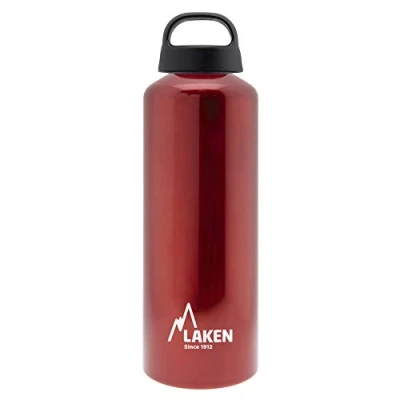 Imagen de LAKEN Botella de Aluminio Clásica 0.75L Perfecta para Deporte, Gimnasio y Aventuras al Aire Libre Cantimplora Reutilizable Reciclable Montaña, Camping, Bicicleta Escuela