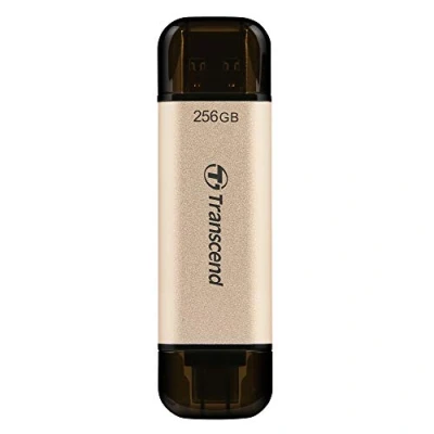 Imagen de Transcend USB JetFalsh 930 256GB Memoria Flash 3.2 Gen 1, Conector Dual, Tipo C y A, Lectura hasta 420 MB/s