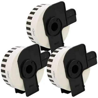 Imagen de Cartridges Kingdom DK22210 DK 22210 (29mm x 30.48m) Etiquetas continuas compatibles para Brother P Touch Impresoras 3 PACK