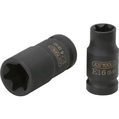 Imagen de KS TOOLS 515.0985 Cubos insertables 30 E12 10 (3/8&quot;) Perfil en E, Torx exterior