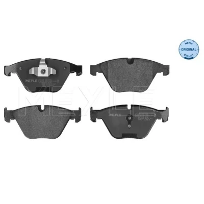 Imagen de MEYLE 025 233 1320 Juego de pastillas freno ORIGINAL Quality Eje delantero preparado para indicador desgaste Chapa antichirridos BMW: 3 Berlina