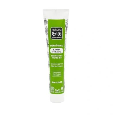 Imagen de NaturaBio Cosmetics Pasta de Dientes Vegana y Natural Sin Flúor Extra Fresco Equinácea &amp; Menta Bio. 125 ml