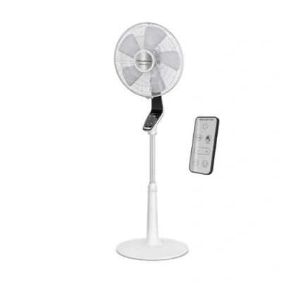 Imagen de Ventilador de pie Rowenta Turbo Silence Extreme VU5690F0, 34 W, 1.4 m, 70 m3/min, 14 velocidades, Control remoto, Temporizador, Blanco