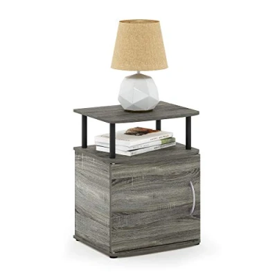 Imagen de Furinno Jaya Mesa Final, Engineered Wood, Roble Francés/Negro, Pack de 1