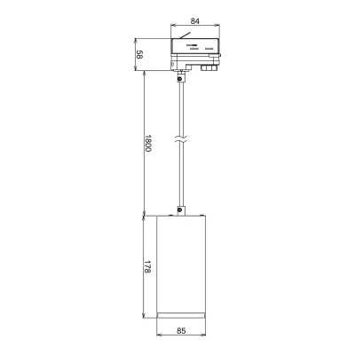 Imagen de Deko Light Lámpara colgante LED Lucea 3 fases 20W blanco