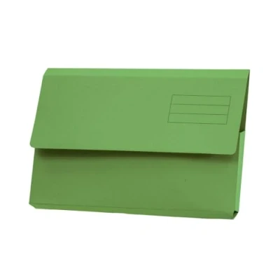 Imagen de Exaclair Valor Foolscap Documento Wallet Verde (paquete de 50)