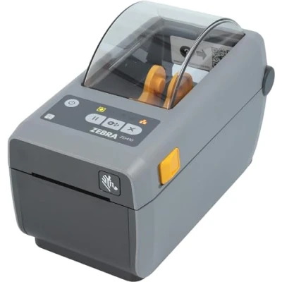 Imagen de Zebra ZD410 Impresora con Borde arrancable (203 PPP, termodirecta, 56 mm de Ancho impresión, interfaces USB ZD41022 D0E000EZ), Color Gris (Oscuro)