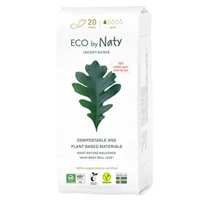 Imagen de Eco by Naty, Compresas para incontinencia, Mini, 20 unidades
