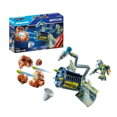 Imagen de PLAYMOBIL Space Promo Packs 71369 Destructor de Meteoritos, Vuelo Espacial, Brazo articulado Giratorio y cañones disparadores, Juguetes para niños a Partir 4 años