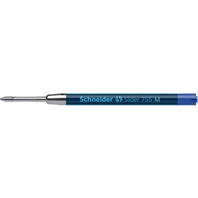 Imagen de Schneider Slider 755 Recambio para bolígrafos (1 unidad, punta mediana, tinta azul)
