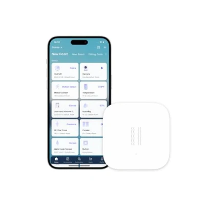 Imagen de AQARA Sensor de Vibración, Requiere HUB, Conexión Zigbee, para Sistema Alarma y Domótica, Mini Detector Inalámbrico Rotura Cristales, Compatible con Apple HomeKit e IFTTT