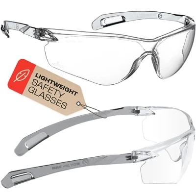 Imagen de NoCry ANSI Z87.1 gafas de seguridad con revestimiento resistente a los arañazos, antivaho, transparentes para hombres, protección ocular 100%