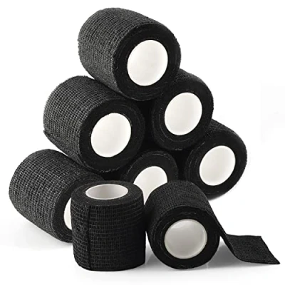Imagen de Cubierta de agarre tatuaje Emalla 8 Piezas cinta Cohesivo desechable adhesiva para deportivo accesorios (2 pulgadas x 5 yardas)