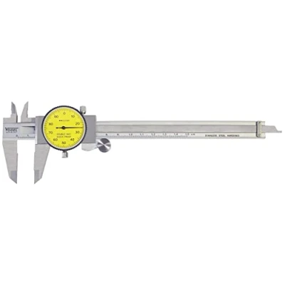 Imagen de VOGEL 201101 Calibre pie de rey con comparador DIN 862 Capacidad util 150 mm Boca 40 Lectura 0,01