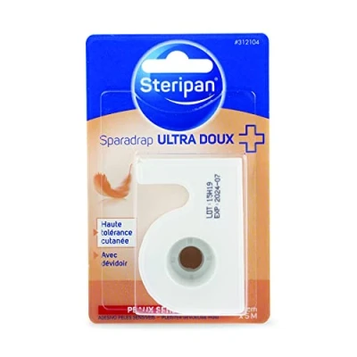Imagen de Steripan Sparadrap Ultra Suave Alta Tolerancia Cutánea Con Dispensador Pieles Sensibles 2,5 cm x 5 m