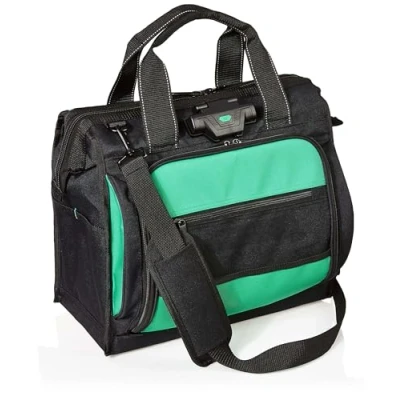 Imagen de Amazon Basics 40 Bolsa de herramientas bolsillo iluminada, ‎43.6 x 24.1 38.1 cm, Negro