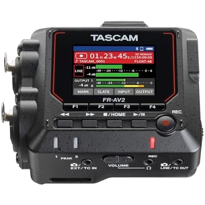 Imagen de TASCAM FR AV2 Grabador compacto de campo flotante 32 bits y generador código tiempo con mezclador