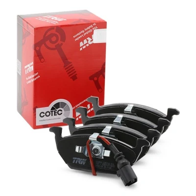 Imagen de TRW COTEC GDB2108 Juego de pastillas freno con contacto avisador desgaste VOLKSWAGEN: Golf 5, 4, SEAT: Leon I Hatchback, II Hatchback