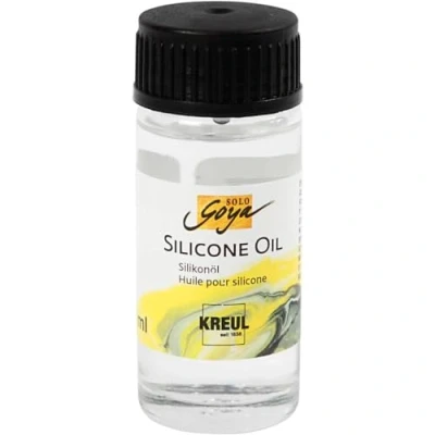 Imagen de Kreul 87220 Aceite de silicona Solo Goya Frasco vidrio 20 ml con cuentagotas Para verter y formar células notables