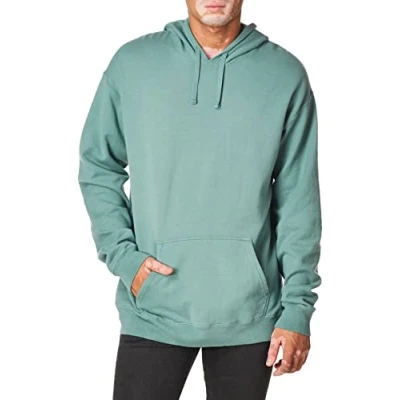 Imagen de Hanes Originals Hoodie, Garment Dyed Hooded Sweatshirt, Unisex Fleece Pullover Sudadera con Capucha, Verde ciprés, XXL para Hombre
