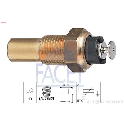 Imagen de FACET 7.3005 Sensor de Temperatura del Refrigerante Made in Italy OE Equivalent OPEL: Astra F CC, Vectra A Berlina, Corsa B Hatchback