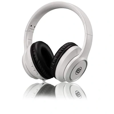 Imagen de Auriculares Bluetooth Plegables Con Micrófono Bresser Blancos