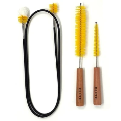 Imagen de ELITE Trumpet Cleaning Brushes Profesional Set, Cepillos de Limpieza para Trompeta Conjunto