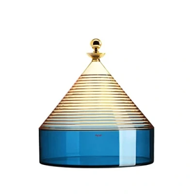 Imagen de Kartell Trullo Recipiente de Almacenamiento, Amarillo/Azul, 27 x 25 cm