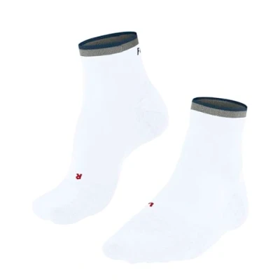 Imagen de FALKE RU4 Endurance Short Reflect M SSO algodón anti ampollas fino 1 par, Calcetines para correr Hombre, Blanco White 2002 Stripe, 42 43