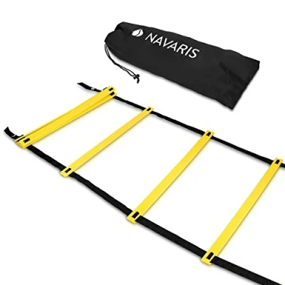 Imagen de Navaris Escalera de Entrenamiento para Hacer Deporte 6M Mejorar Agilidad Velocidad coordinación con Bolsa Transporte