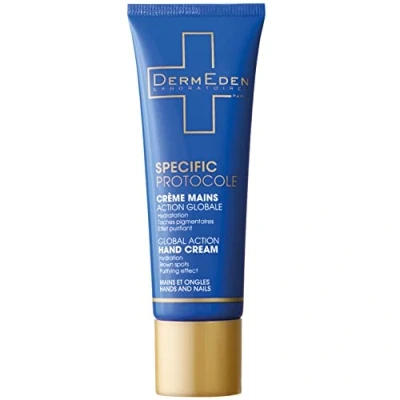 Imagen de DermEden Crema de Manos Acción Global 50 ml Reduce y previene las manchas oscuras Hidrata, combate protege contra agresiones cutáneas Fabricada en Francia por nuestros laboratorios
