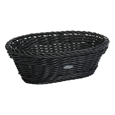 Imagen de Westmark Cesta multiusos, Apto para hostelería, Oval, aprox 25 x 17 8, 5 cm, Fibra sintética, Edición Saleen, Negro, 02010219101