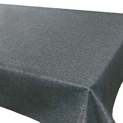 Imagen de Tischdeckenshop24 Mantel Viena antracita Premium, antimanchas, para todo el año, rectangular, 140 x 220 cm