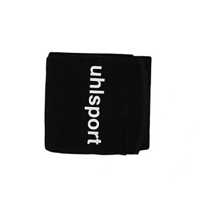 Imagen de uhlsport 1006963020001 Banda Sujeta Espinilleras de Fútbol, Unisex Adulto, Negro, sin Dimensiones