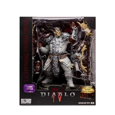 Imagen de McFarlane Diablo IV Collection, Escultura Epica Druida, Figura del Videojuego decorativa 15cm con accesorios y un arma de juguete secreta, para fans coleccionistas, +14 años, Bizak (64386737)