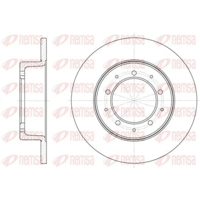 Imagen de REMSA 6333.00 Disco de freno Eje trasero 290, 290 12,6 5 macizo LAND ROVER: Defender SUV, Discovery 2, 1