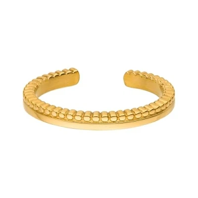Imagen de Purelei® Malihini Anillo (Oro) de mujer acero inoxidable duradero Anillos resistentes al agua ajustables talla S M Bisutería para un look individual