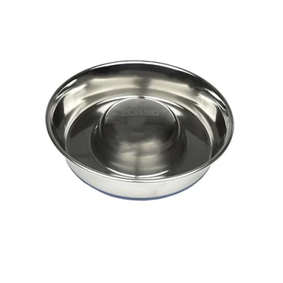 Imagen de Classic Pet Products Super Premium Comedero Lento de Acero, pequeño, 1700 ml