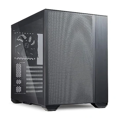 Imagen de Lian Li O11 Air Mini Caja de Ordenador Torre SPCC/Aluminio/Vidrio Templado ATX O11AMX, Negro