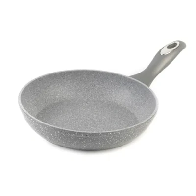 Imagen de Salter BW02762G1 Sartén Marblestone Antiadherente, 20 cm, Aluminio Forjado, Cocinar Con Poco Aceite, Mango de Baquelita, Revestimiento Mármol, Ideal Para Pescado, Carnes y Verduras, Gris