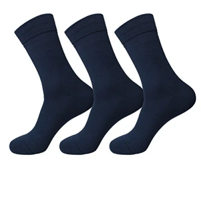 Imagen de Jasmine Silk 3 pares supersuave para hombre 100% de bambœ calcetines tŽrmicos calcet’n 7 11 (Marina)