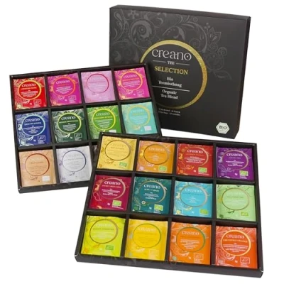 Imagen de Creano Juego de regalo té frutas orgánicas hierbas, 90 bolsas en 9 tipos ensueño, 180 g*