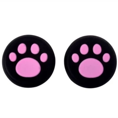 Imagen de Carcasa de silicona analógica para mandos juego PS4, PS3, Xbox One, 360, PS2, color rosa
