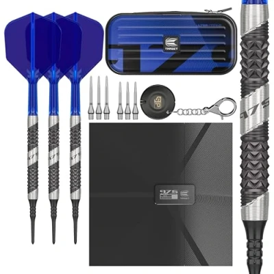 Imagen de Target Darts 975 Ultra Marine 18G 97.5% Juego de Dardos tungsteno Punta Blanda with K Flex