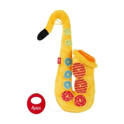 Imagen de SIGIKID 42775 Caja de música Saxofón Play &amp; Cool Juguetes para niños y niñas recomendados desde el nacimiento amarillo/multicolor