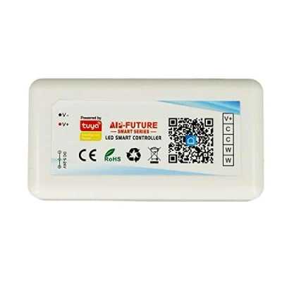 Imagen de LEDLUX CL3802 Mini Centralita Tuya Smart Controller WiFi LED Dimmer CCT CW 2 canales compatible con Alexa Google Home