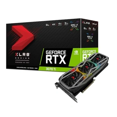 Imagen de PNY Tarjeta gráfica GeForce RTX™ 3070 Ti 8GB XLR8 Gaming Revel Epic X RGB™ Triple Fan