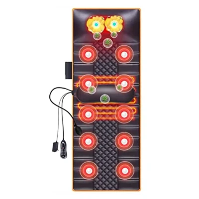 Imagen de ROLTIN Esterilla de Masaje Cuerpo Completo con Calor, 10 Motores vibración, 20 Cabezales Shiatsu para Cuello, 9 Modos Masaje, masajeador, colchón cojín